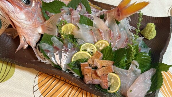 お魚フェアのお刺身盛りで楽しい夕餉