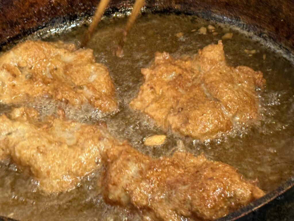 きつね色に揚がったふわふわのたたき